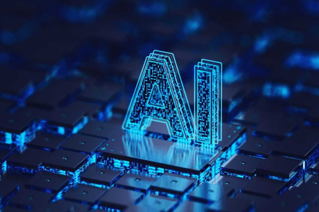 scritta ai con circuiti